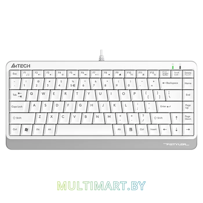 Клавиатура A4Tech Fstyler FKS11 (белый/серый)